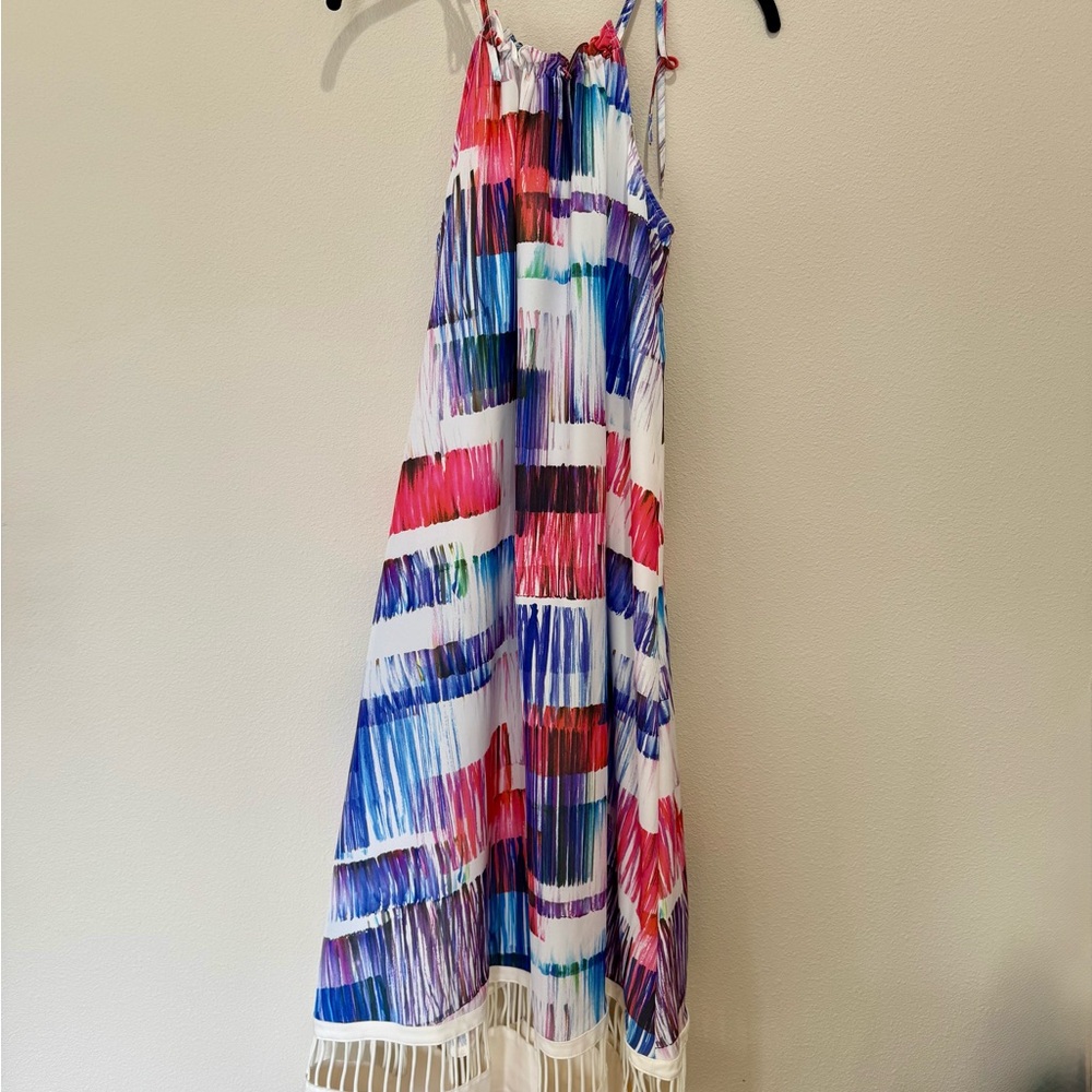 New with Tags Multi Color High Neck Dress